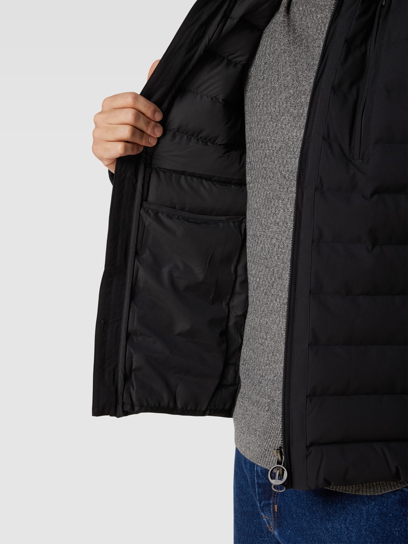 Jacke mit herausnehmbarer Kapuze Modell 'MOL' in schwarz