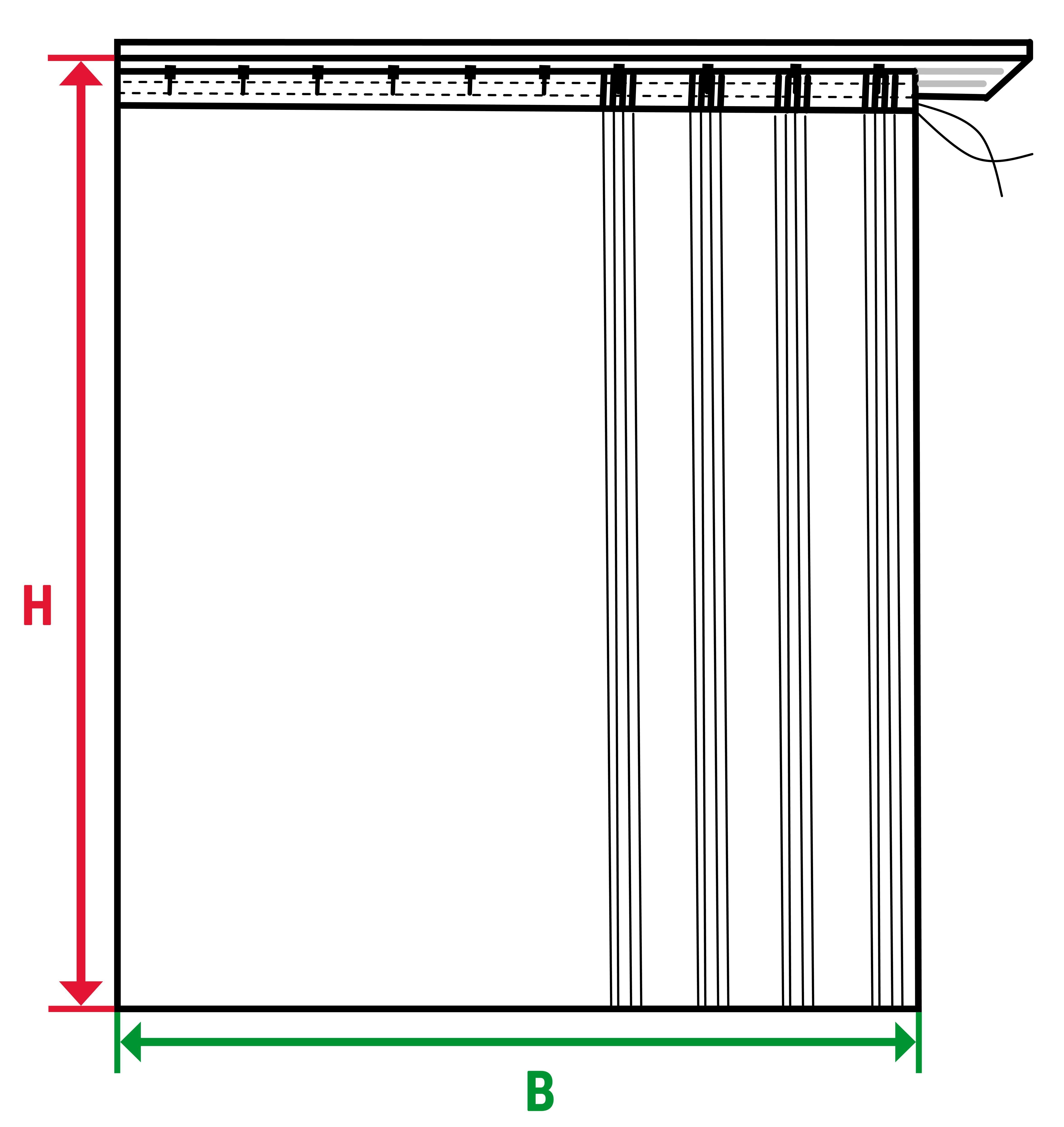 Scheibengardine KATHA, Happy Home, Faltenband (1 St), transparent, HxB: 50x205, Webware 