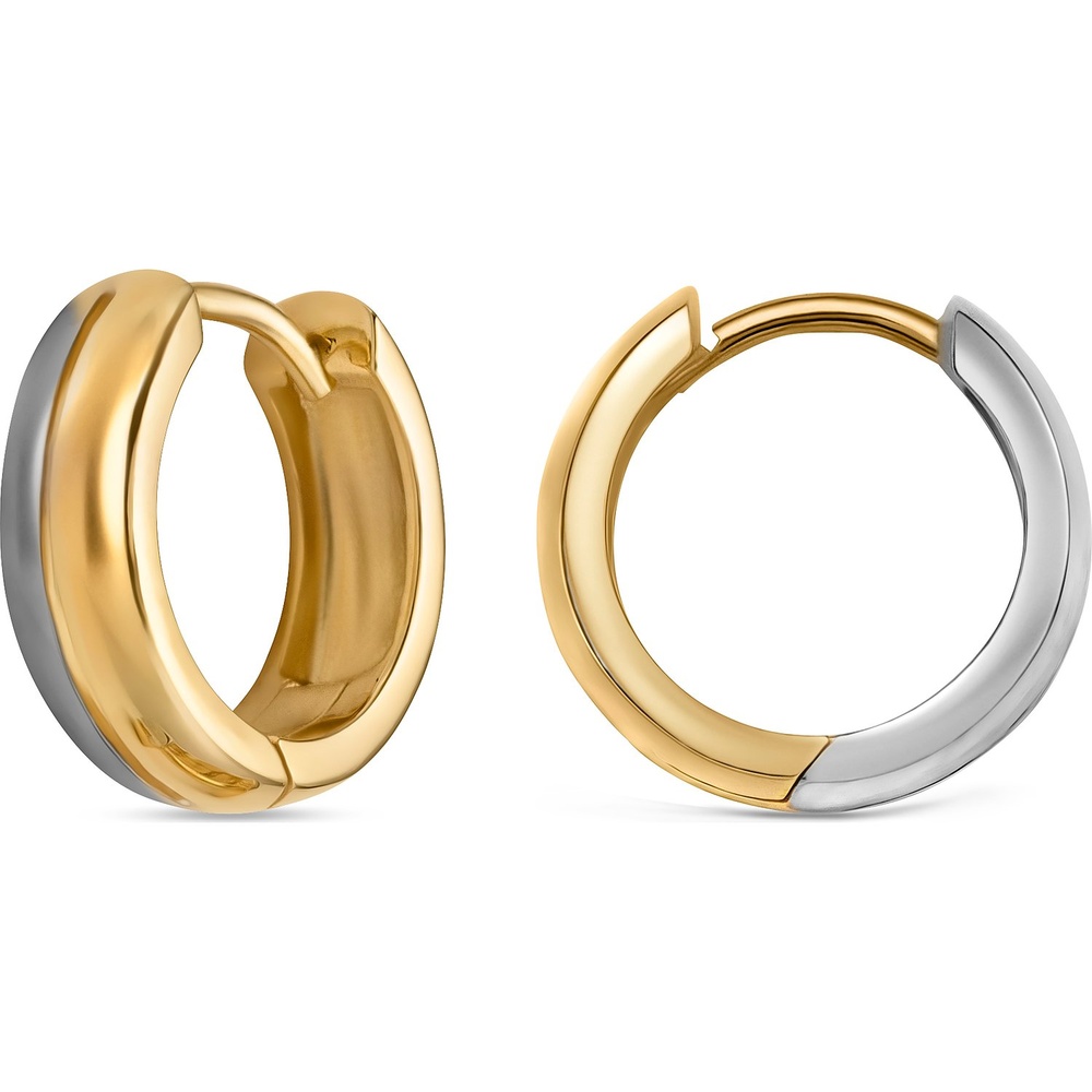 Valeria Créoles 585 Or jaune Boucles d'oreilles