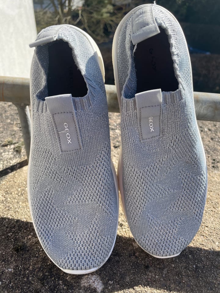 Geox Sneakers „Aril“ Hellgrau, günstig kaufen 37
