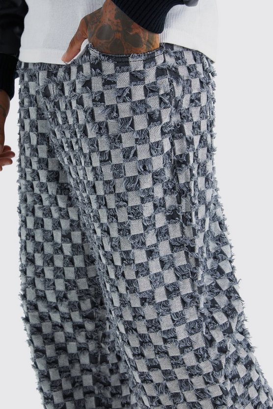 Lockere karierte Hose