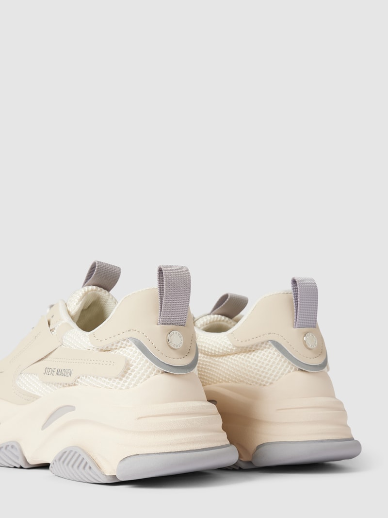Sneaker mit Label-Print Modell 'POSESSION' in beige