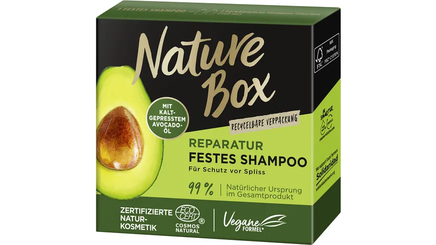 Nature Box festes Shampoo Reparatur 85 g