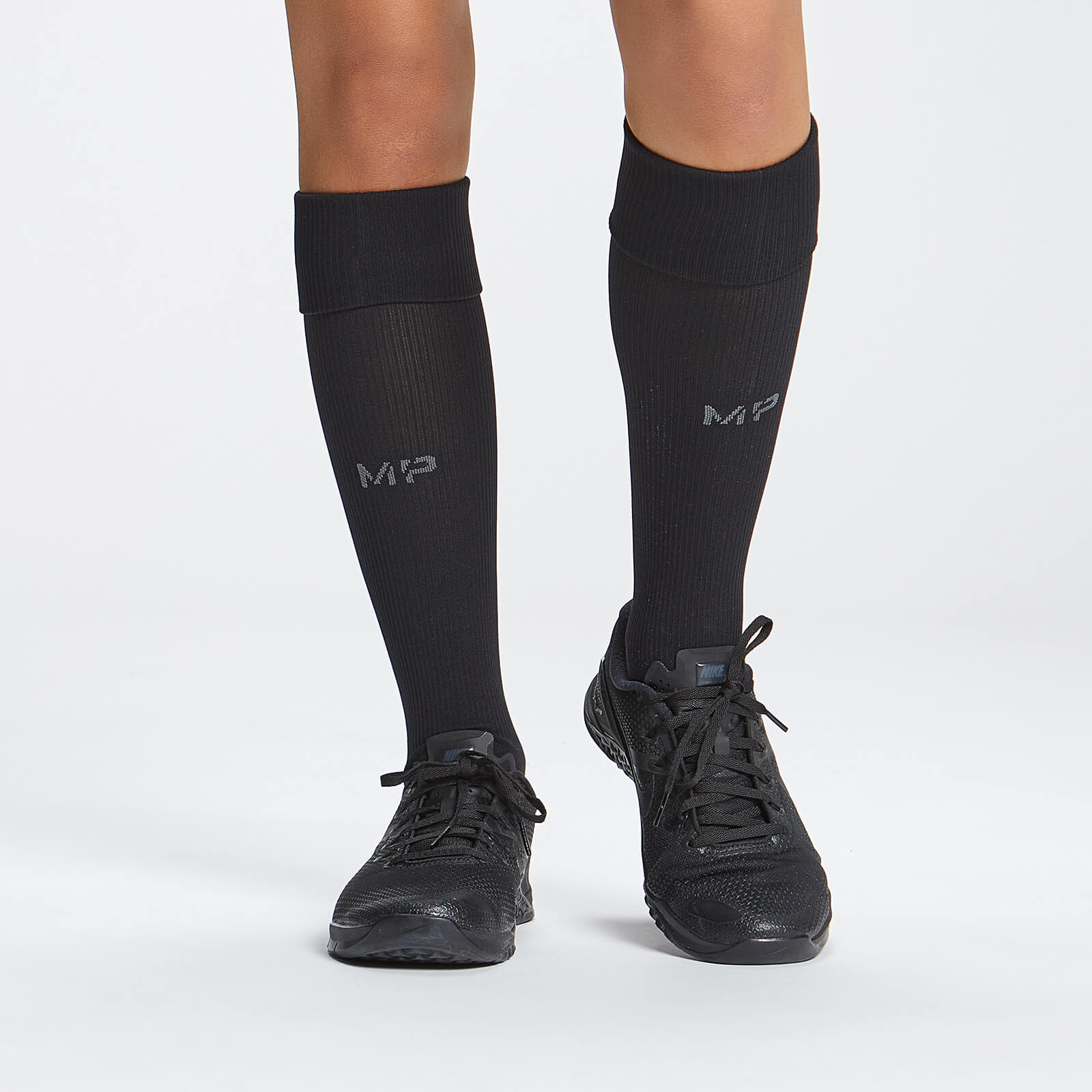 Chaussettes de football pleine longueur MP – Noir