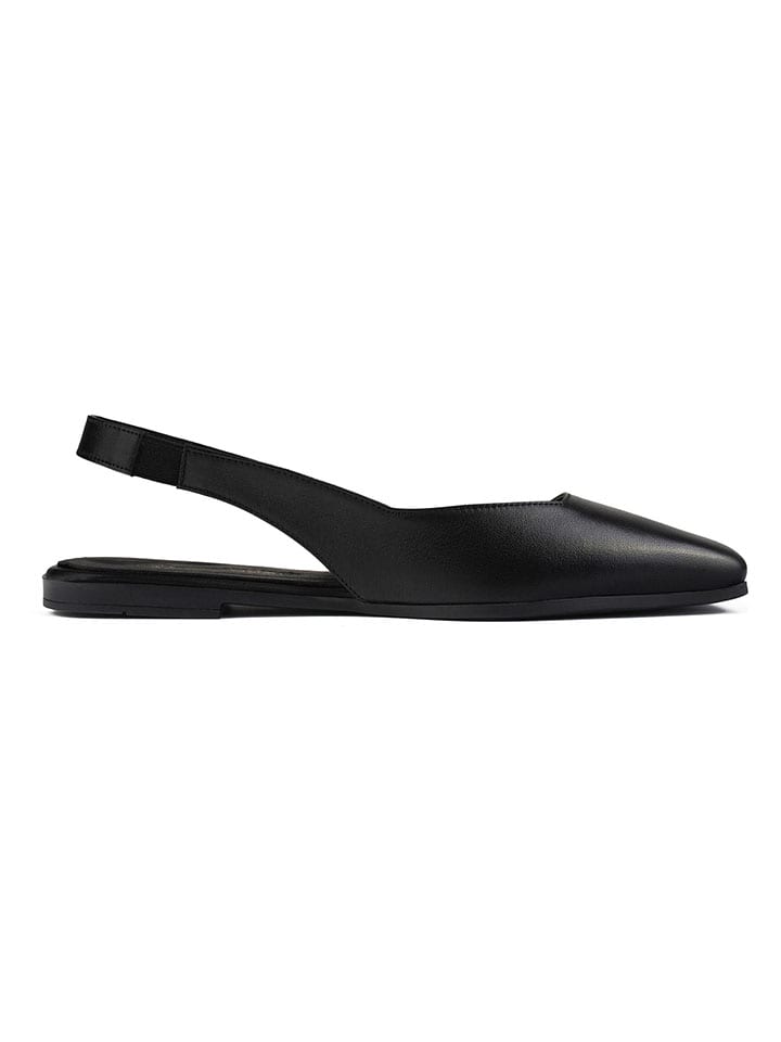 loft37 Leder-Slingballerinas in Schwarz günstig kaufen