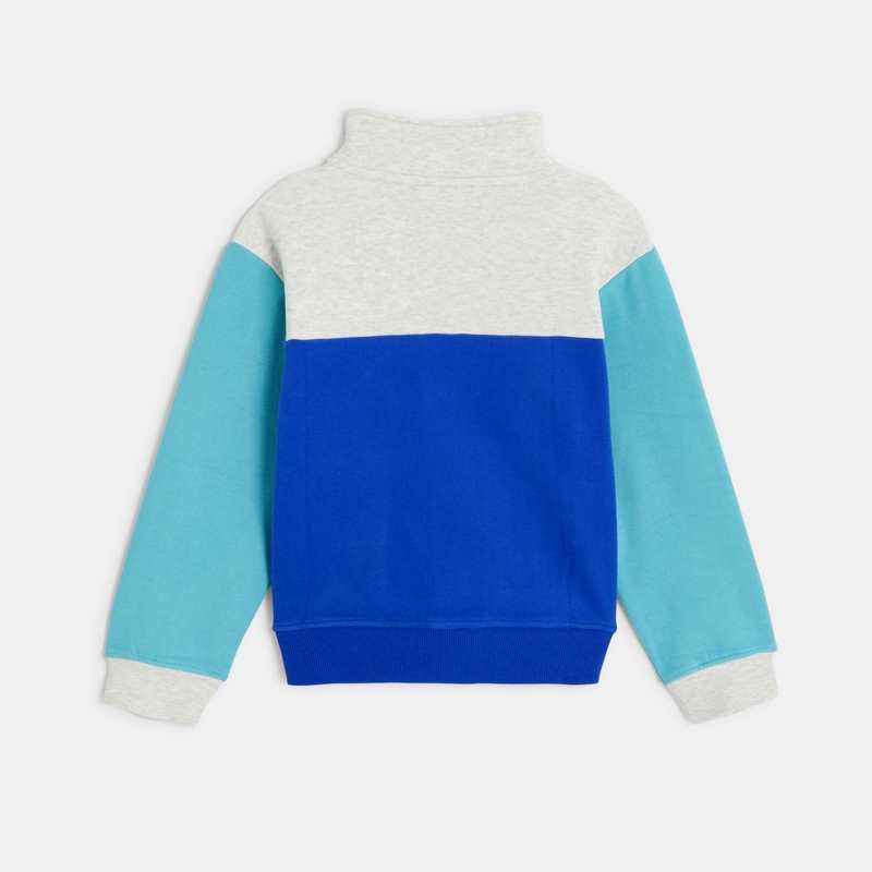 Sweat garçon molleton gratté multicouleur bleu Catimini