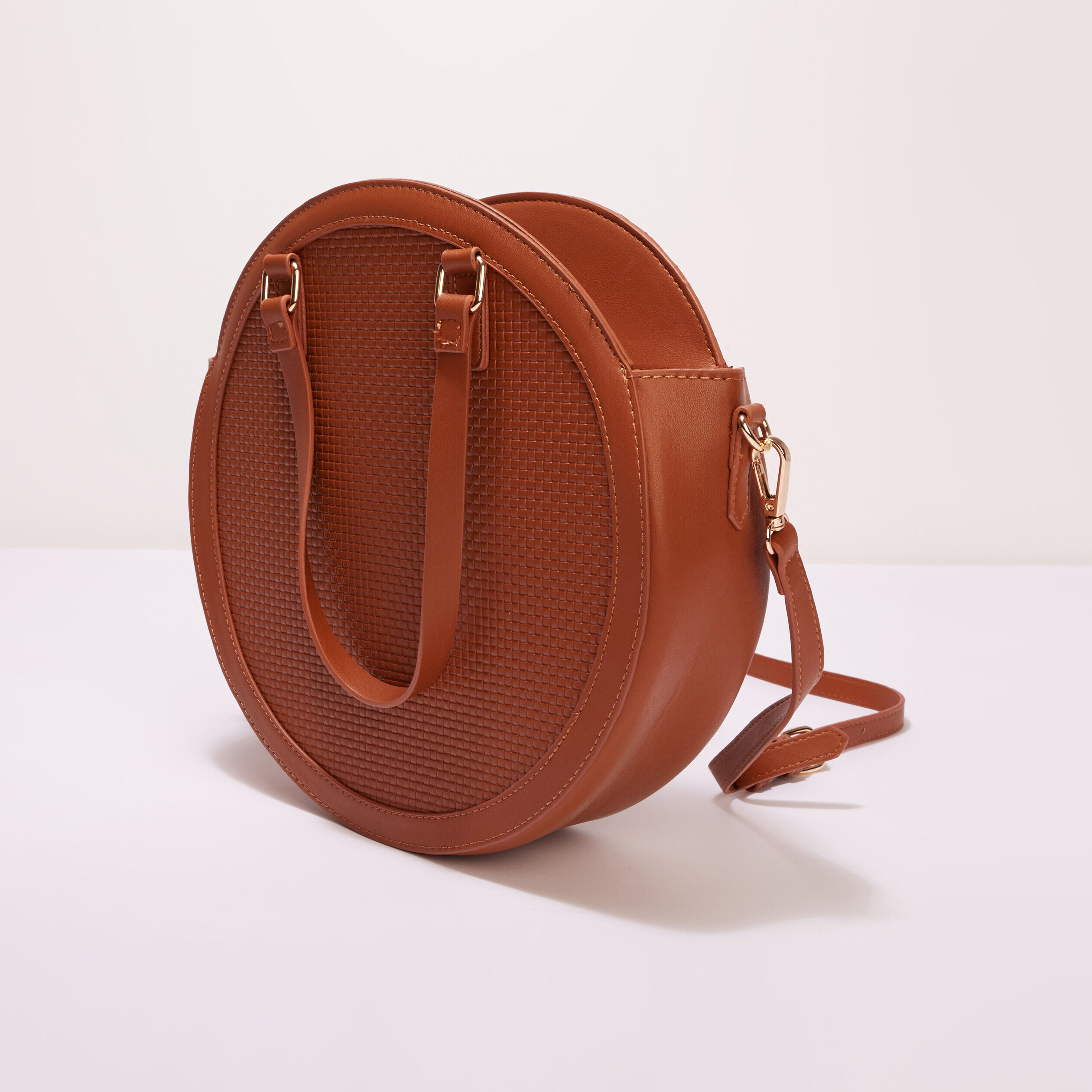Sac rond en bandoulière marron femme | Cache Cache
