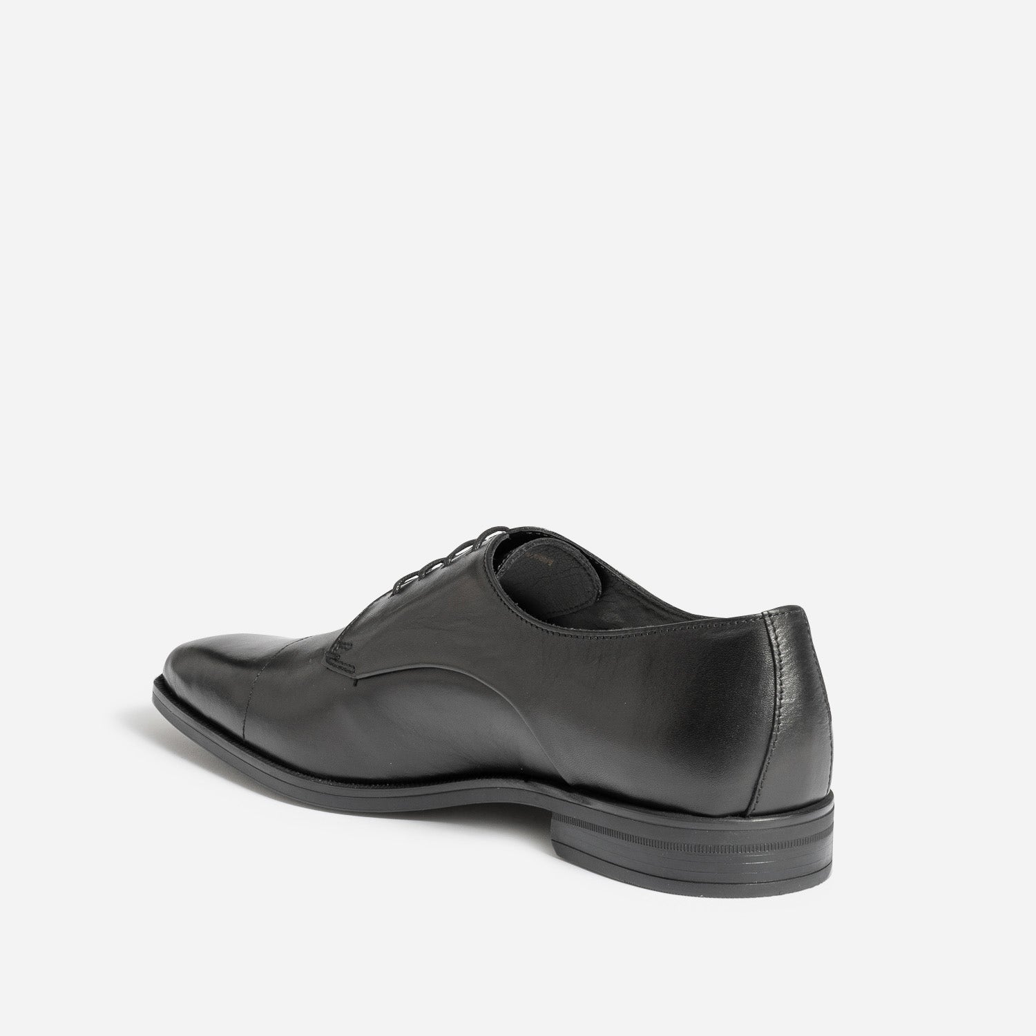 Derby noir en cuir