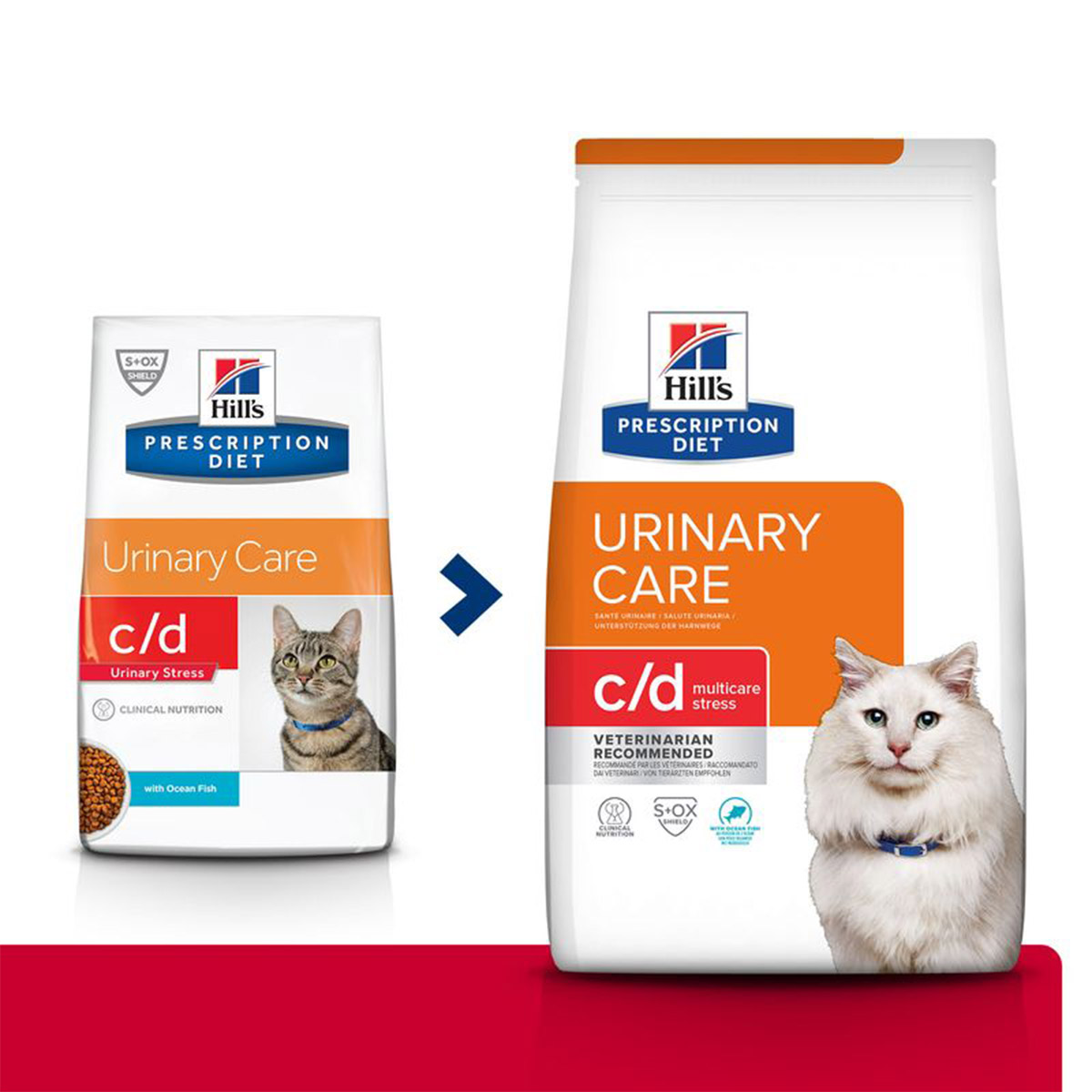 Hill's Prescription Diet c/d MC Stress Fisch 8kg