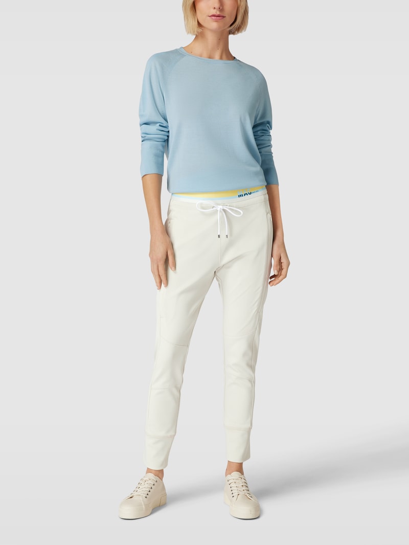 Sweatpants mit Teilungsnähten Modell 'FUTURE 4.0' in kitt