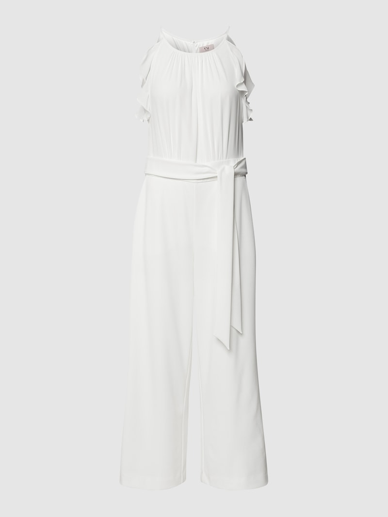 Jumpsuit mit Spaghettiträgern in offwhite