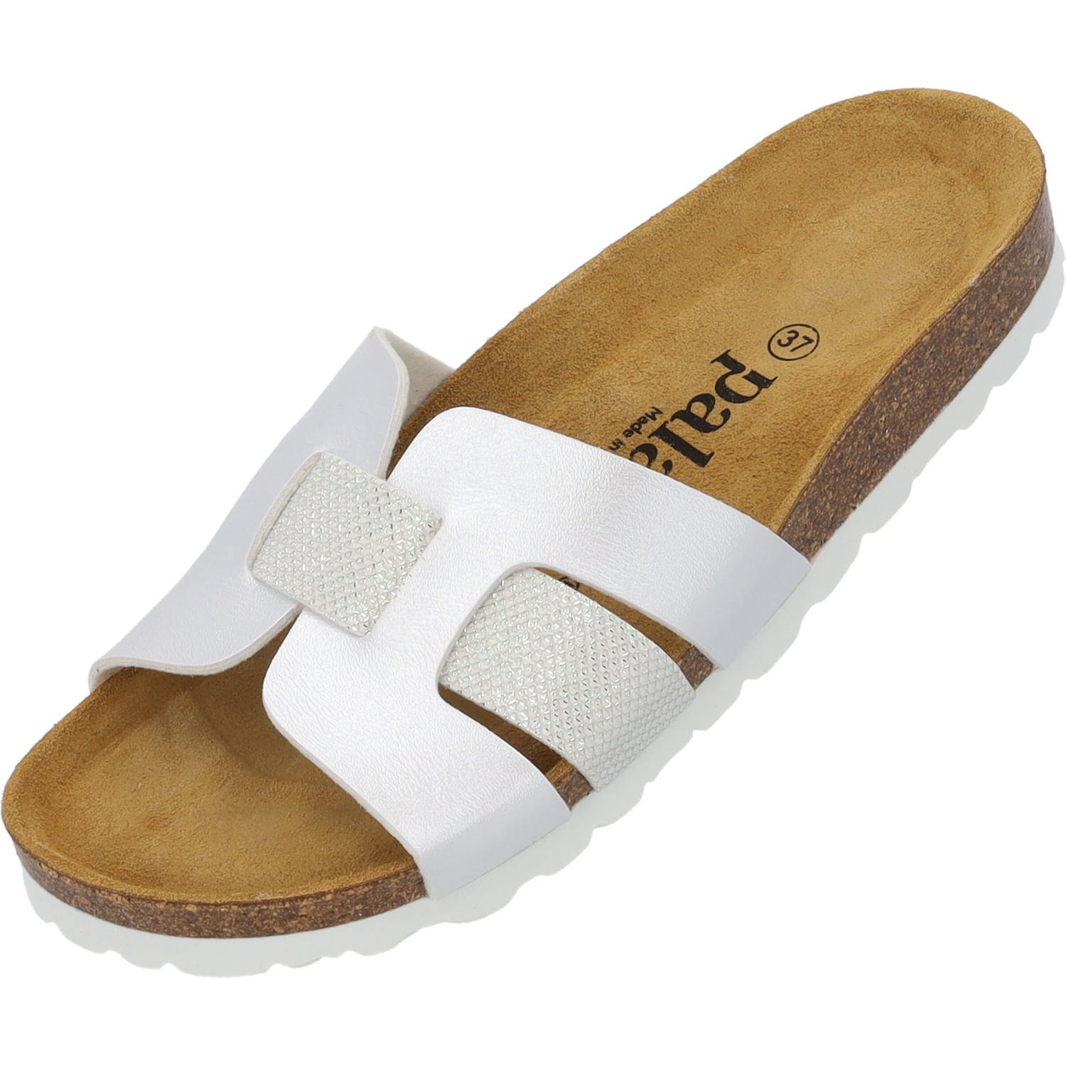 Palado Crisui, Pantoletten, Damen, Weiß Metallic
