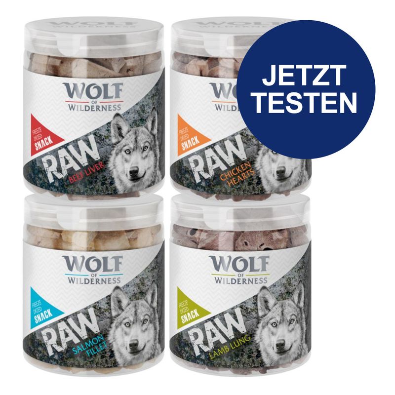 Probierpaket Wolf of Wilderness - RAW (gefriergetrocknet)