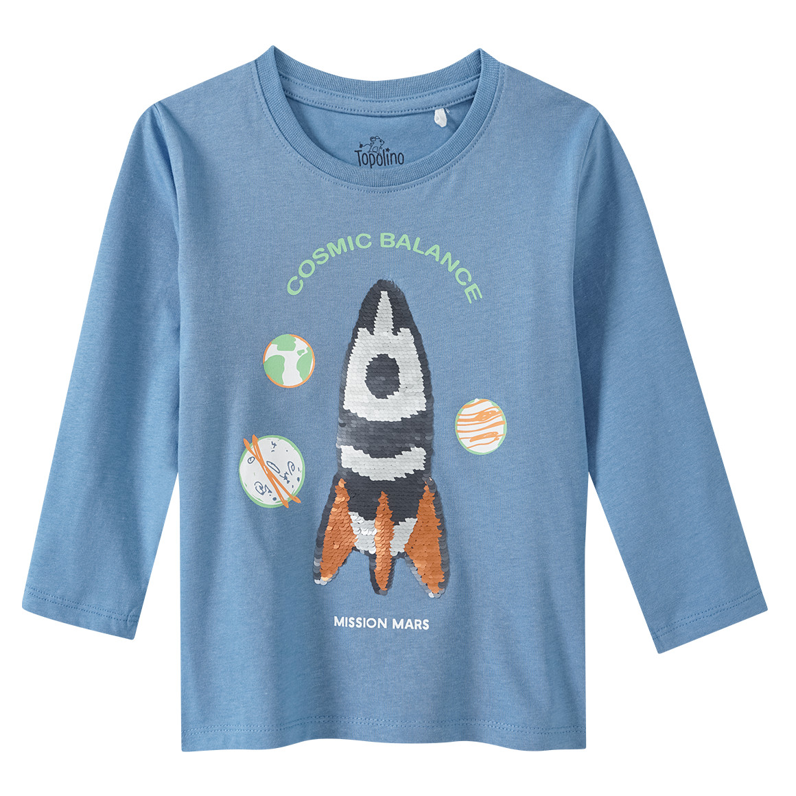 Jungen Langarmshirt mit Wendepailletten
