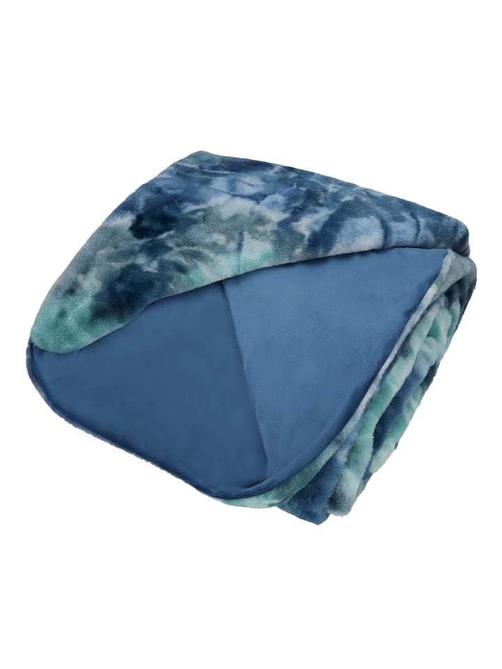 GMD Living Batik Wohndecke RUMBA in der Farbe Multi (blaugrün)  günstig kaufen