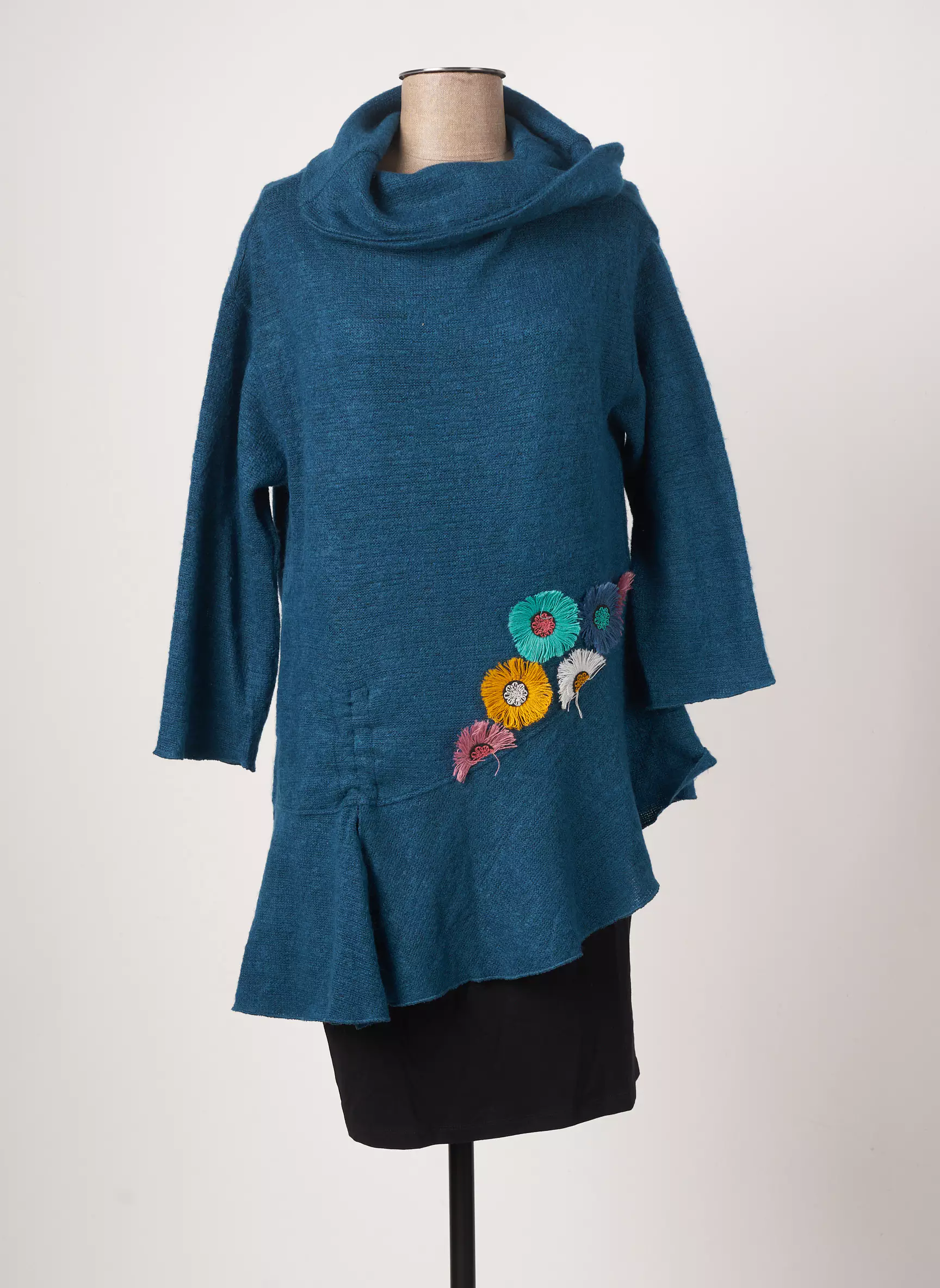 Mamatayoe Robes Mi Longues Femme couleur bleu
