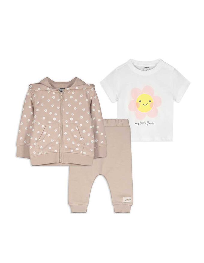 Set aus Sweatjacke Hose und T-Shirt - Print