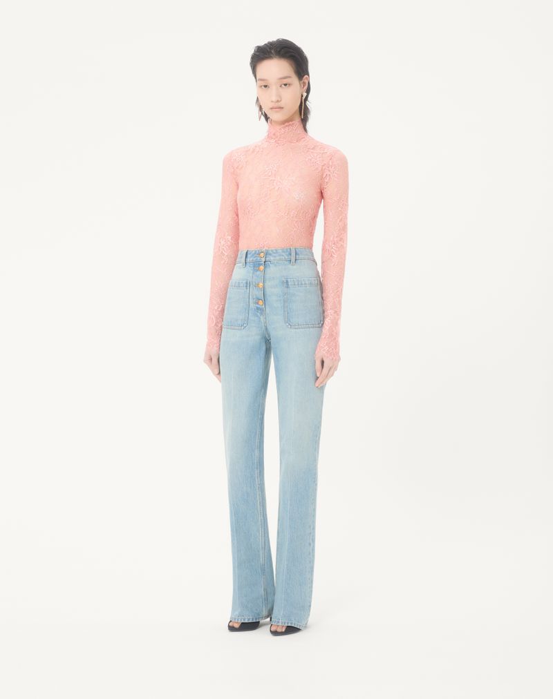 Body de renda floral