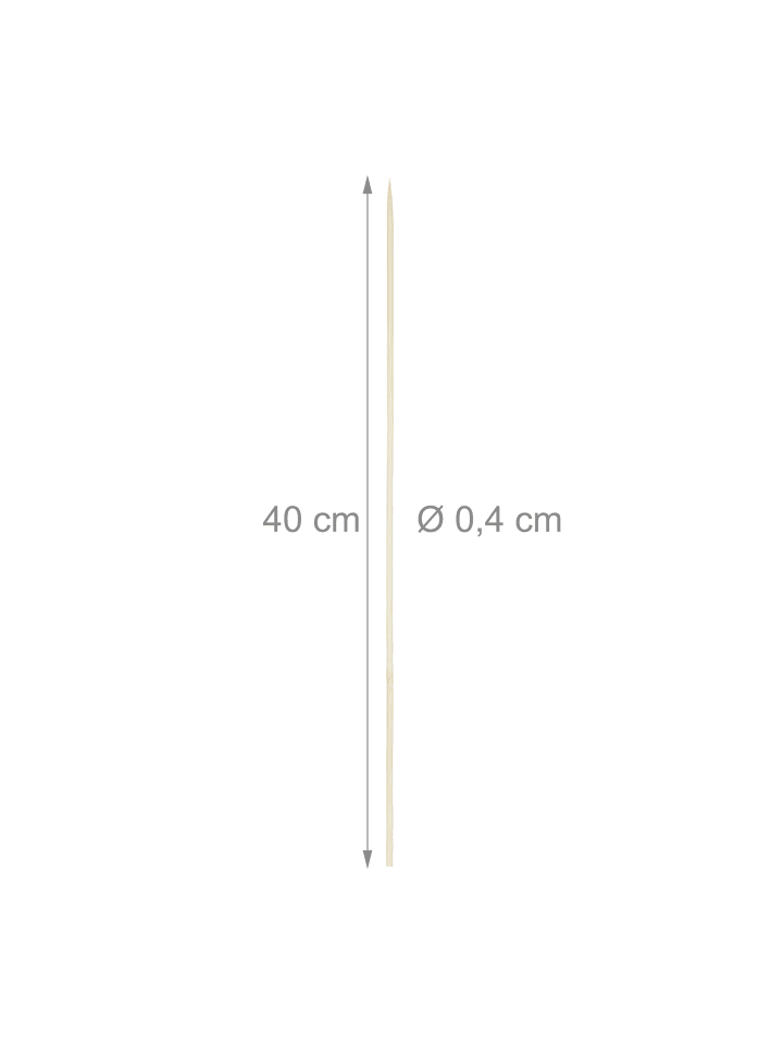 relaxdays 500 x Schaschlikspieße in Natur - 40 cm günstig kaufen onesize