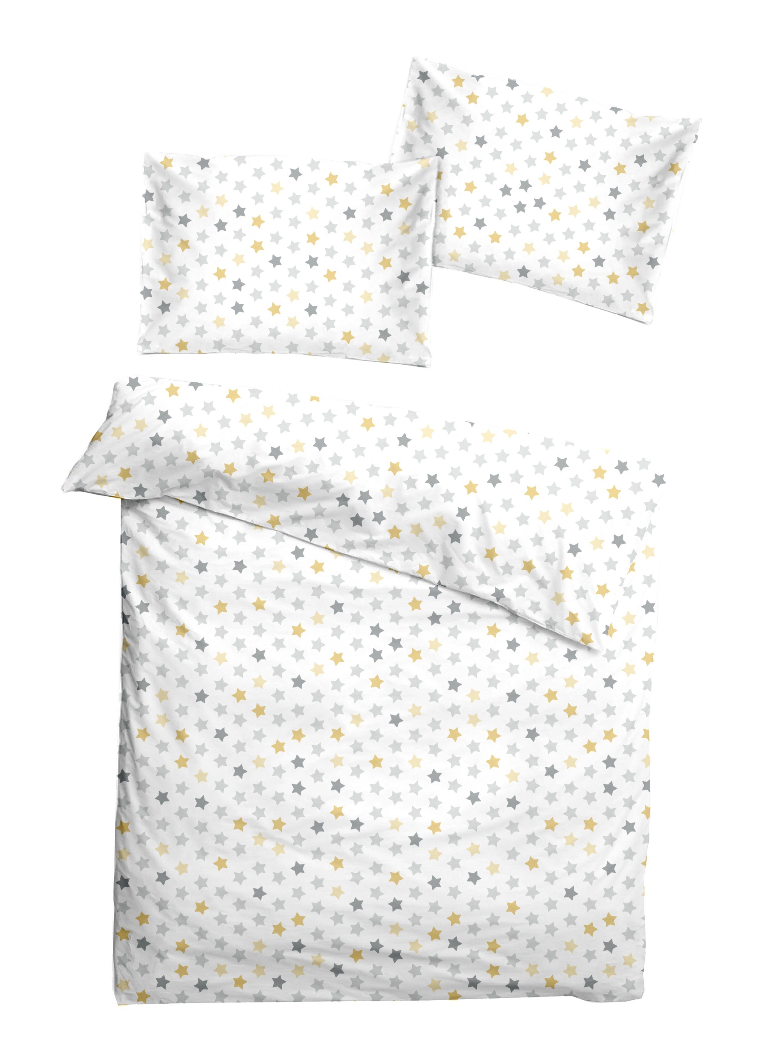 Babybettwäsche Baby Bettwäsche Sterne 100x135 Kinder Bettwäsche mit Schönheitsfehlern, soma, Baumolle, 2 teilig, babybettwäsche 100x 135 baby bettwäsche set 100x135