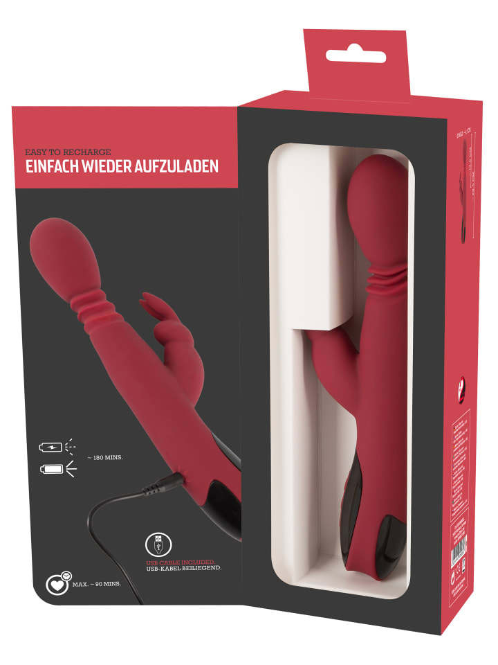 You2Toys Vibrator Silicone Rabbit Vibrator in rot günstig kaufen 26,5