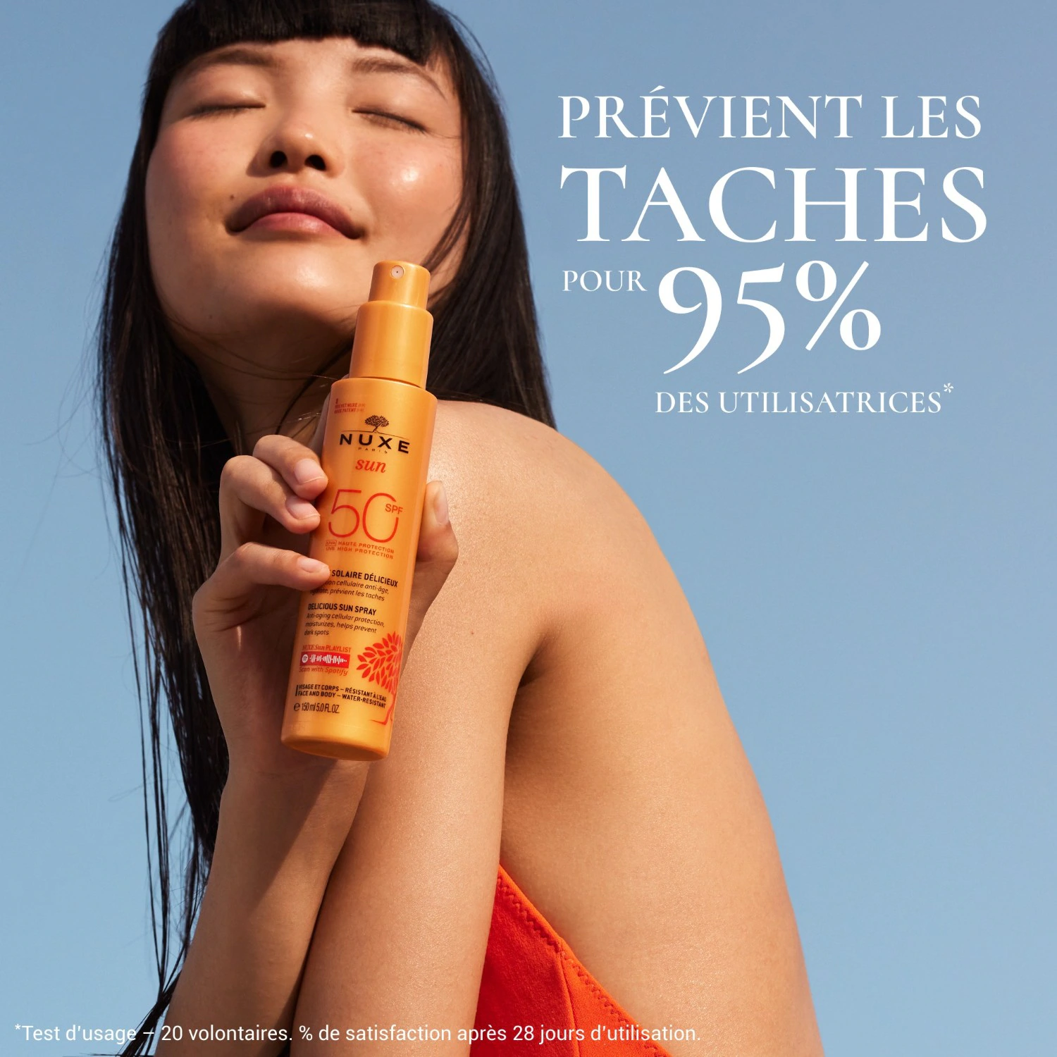 NUXE Delizioso Spray Solare ad Alta Protezione SPF50 per viso e corpo