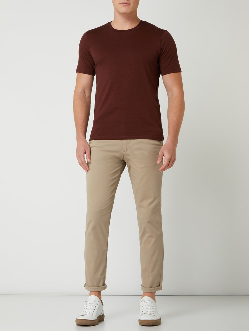 Slim Fit Chino mit Bio-Baumwolle Modell 'Miles' in beige
