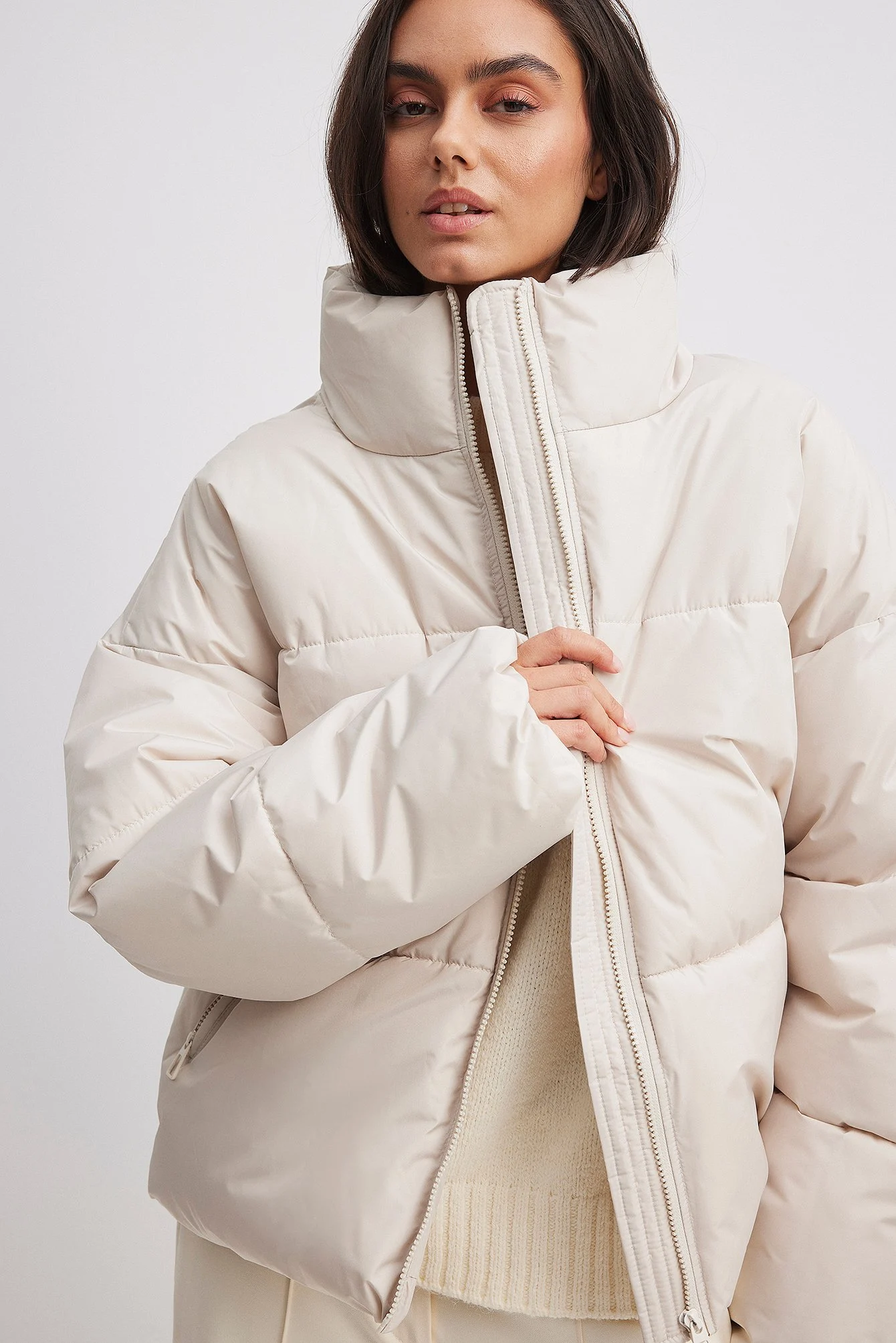 Oversized wattierte Jacke