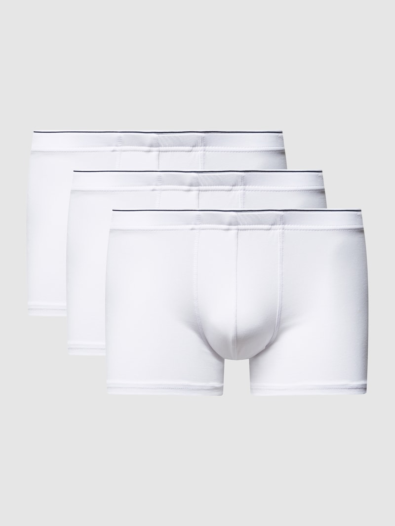 Trunks mit elastischem Bund im 3er-Pack in weiß