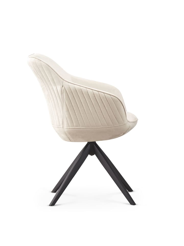B&D Home Drehstuhl KATJA in Creme - (B)58 x (H)81 x (T)60,5 cm günstig kaufen onesize