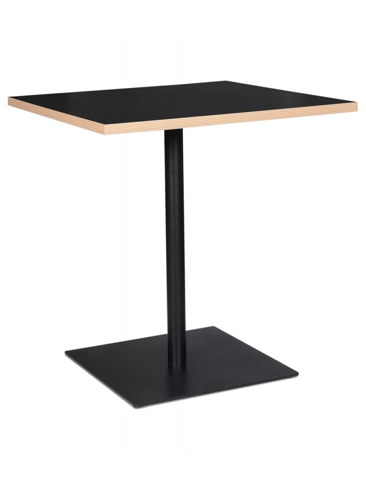 KADIMA DESIGN Esstisch Quadratisch 80x80 cm aus Holz mit Metallfuß | Modern in Schwarz günstig kaufen onesize