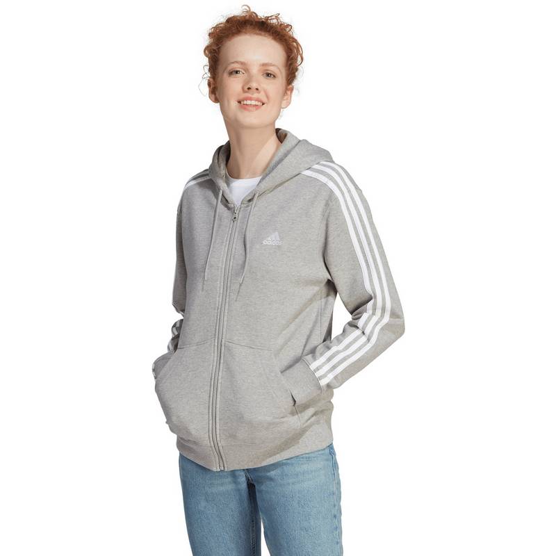 adidas ESSENTIALS 3-STREIFEN FRENCH TERRY Sweatjacke Damen
