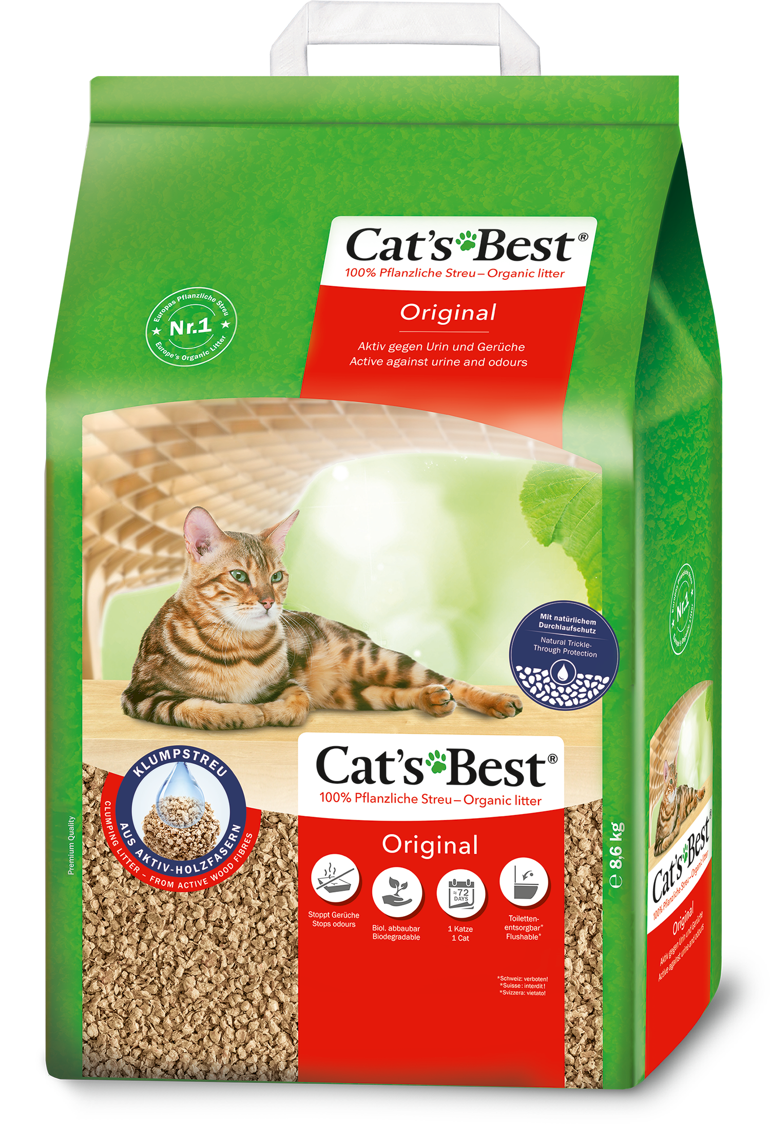 Cat's Best Katzenstreu Cat's Best Original 8,6 kg