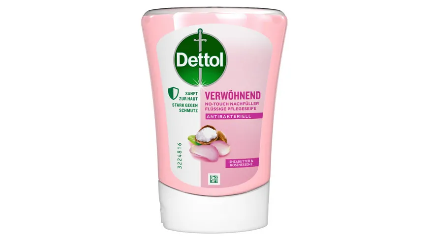 Dettol Flüssige Seife No-Touch Nachfüller Sheabutter & Rosenessenz 250 ml