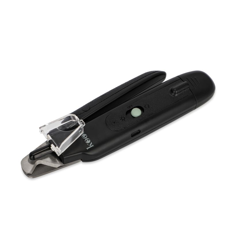 kooa 2-in-1 Krallenschere und -Schleifer mit LED