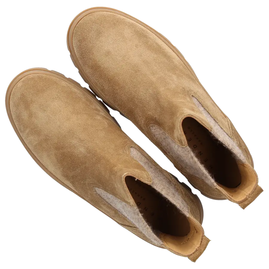 Henderson - Chelsea Boots ALMA Veloursleder - beige