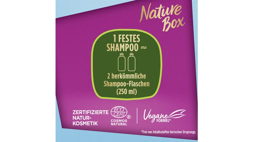 Nature Box festes Shampoo Reparatur 85 g