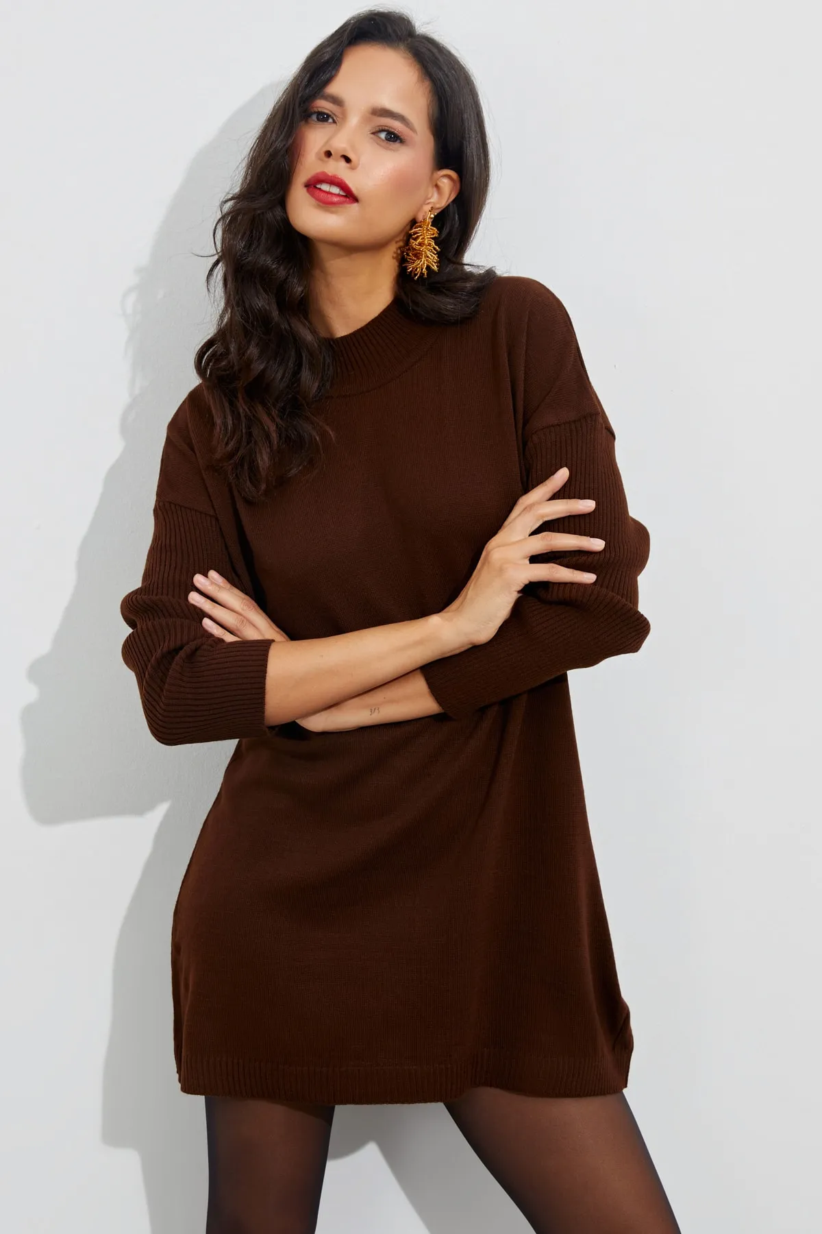 Cool & Sexy  Tunika - Braun - Relaxed Fit