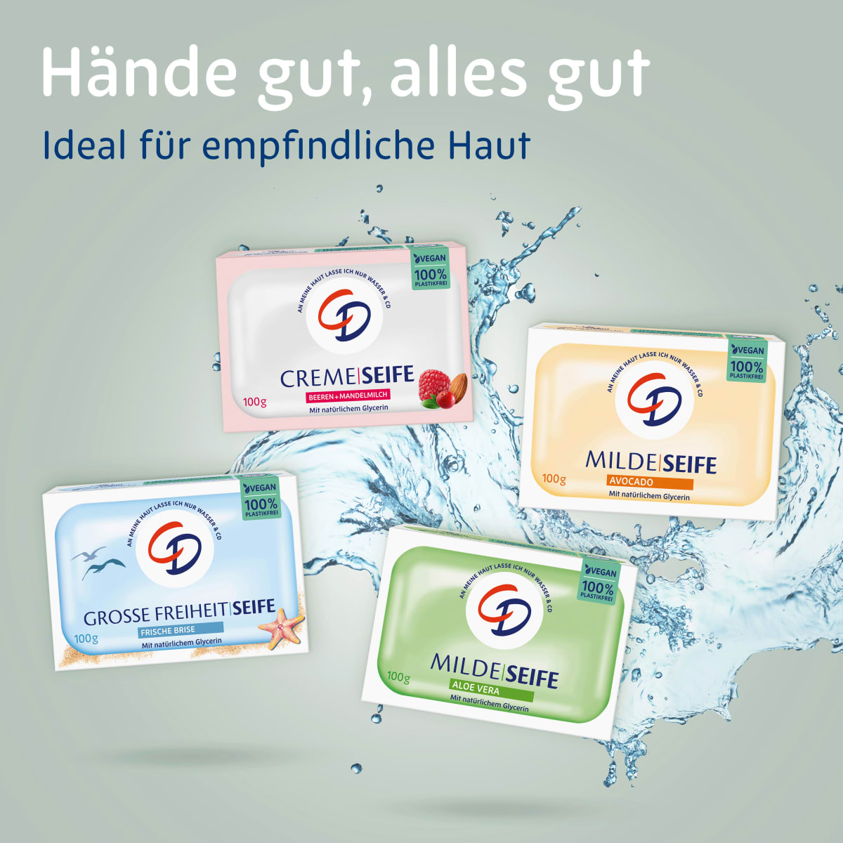 mildes Seifenstück mit Aloe Vera, 100 g