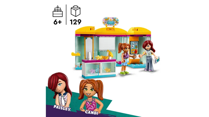 LEGO Friends 42608 Mini-Boutique, Spielzeug-Laden für Mädchen und Jungen