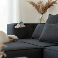 Home Deluxe Modulares Sofa VERONA - XXL Anthrazit