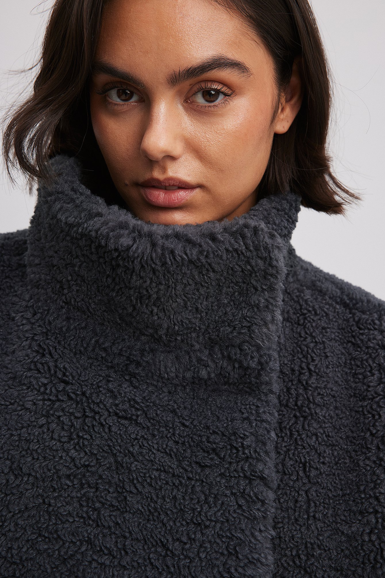 Oversized Teddy-Jacke