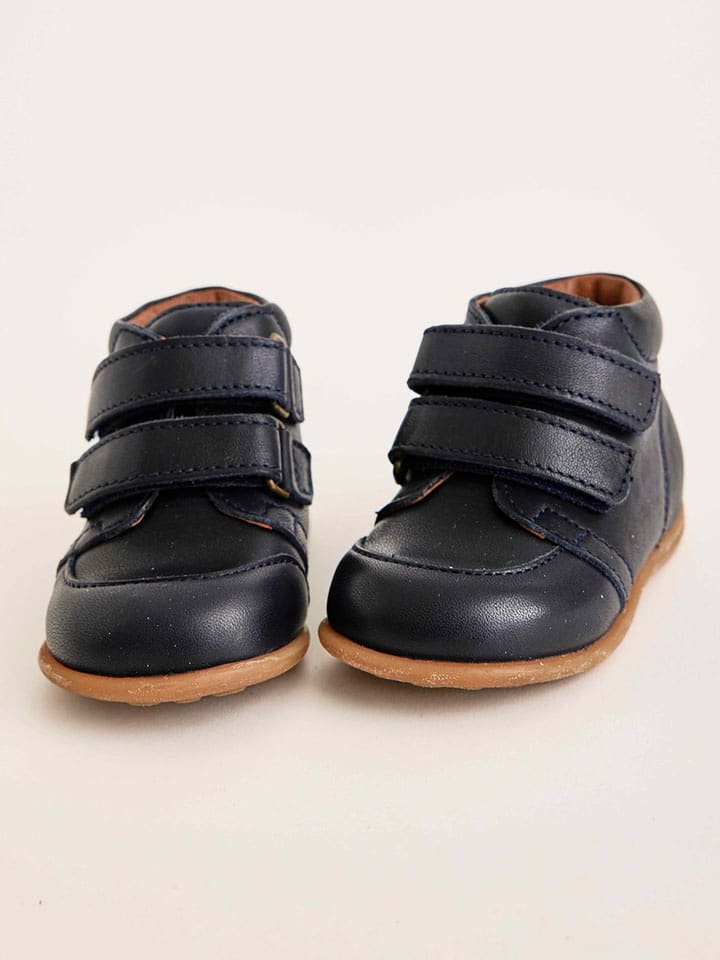 bisgaard Leder-Lauflernschuhe in Dunkelblau günstig kaufen