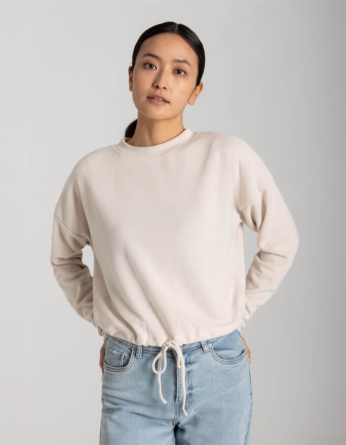 Damen Sweatshirt - Regulierbarer Saum