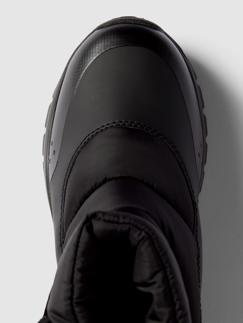 Stiefel mit Label-Details in schwarz