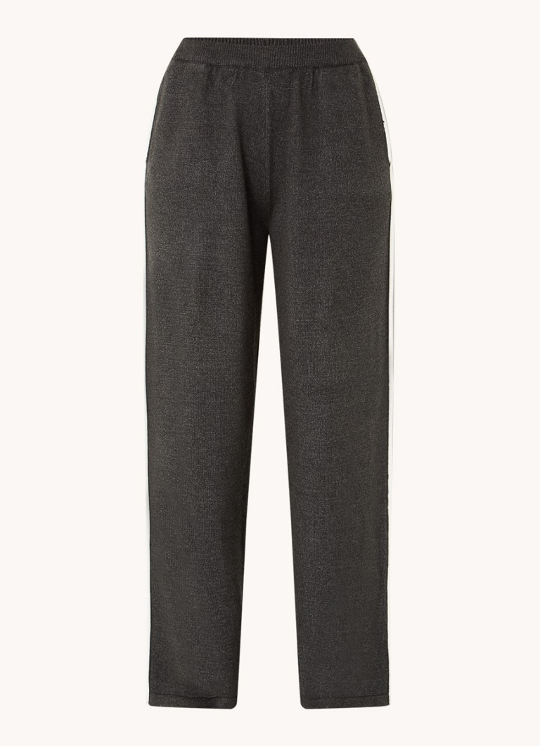 Pantaloni tricotați subțiri cu picior larg French Connection Jordan
