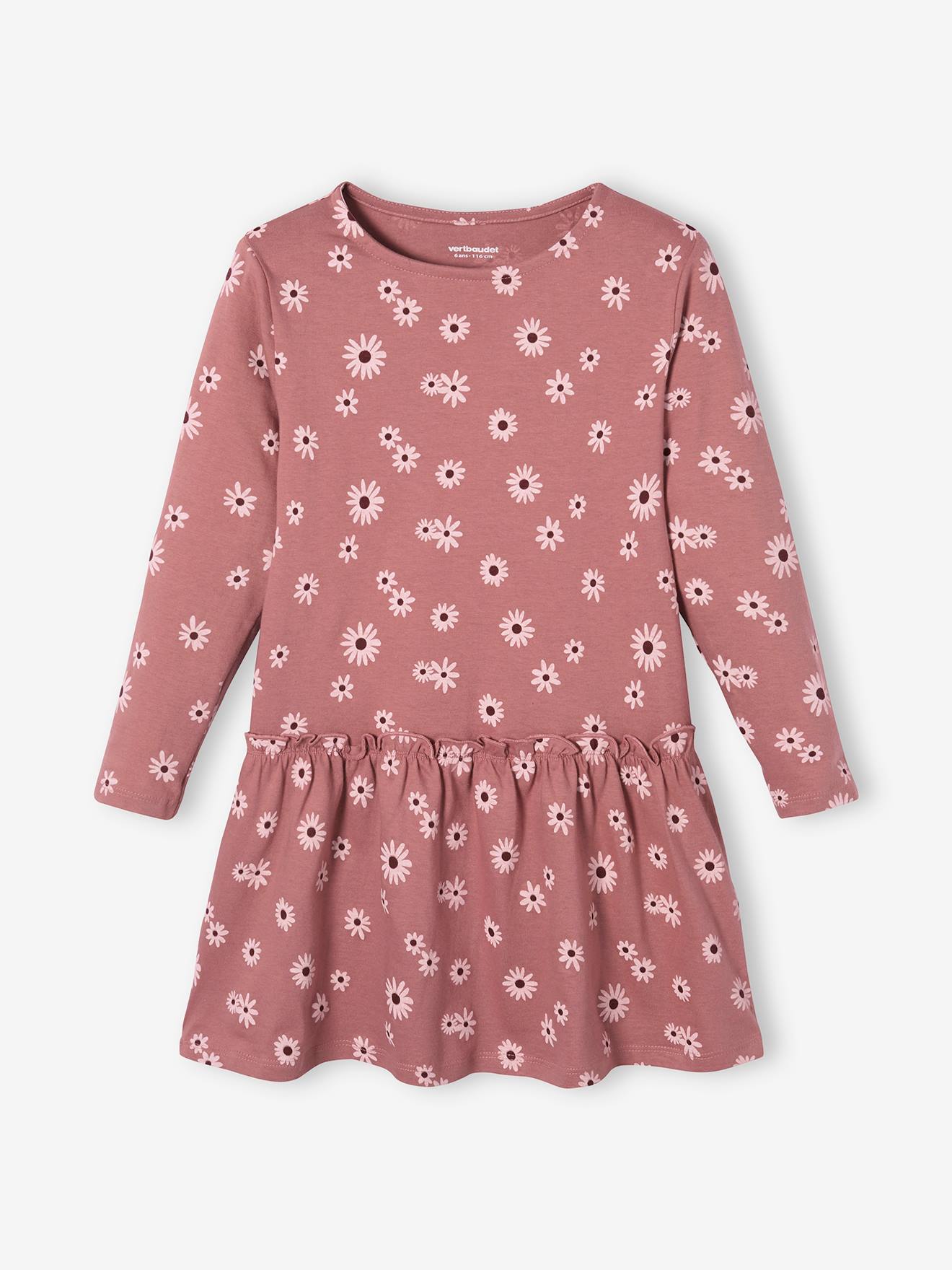Vertbaudet Mädchen Kleid BASIC - nachtblau bedruckt