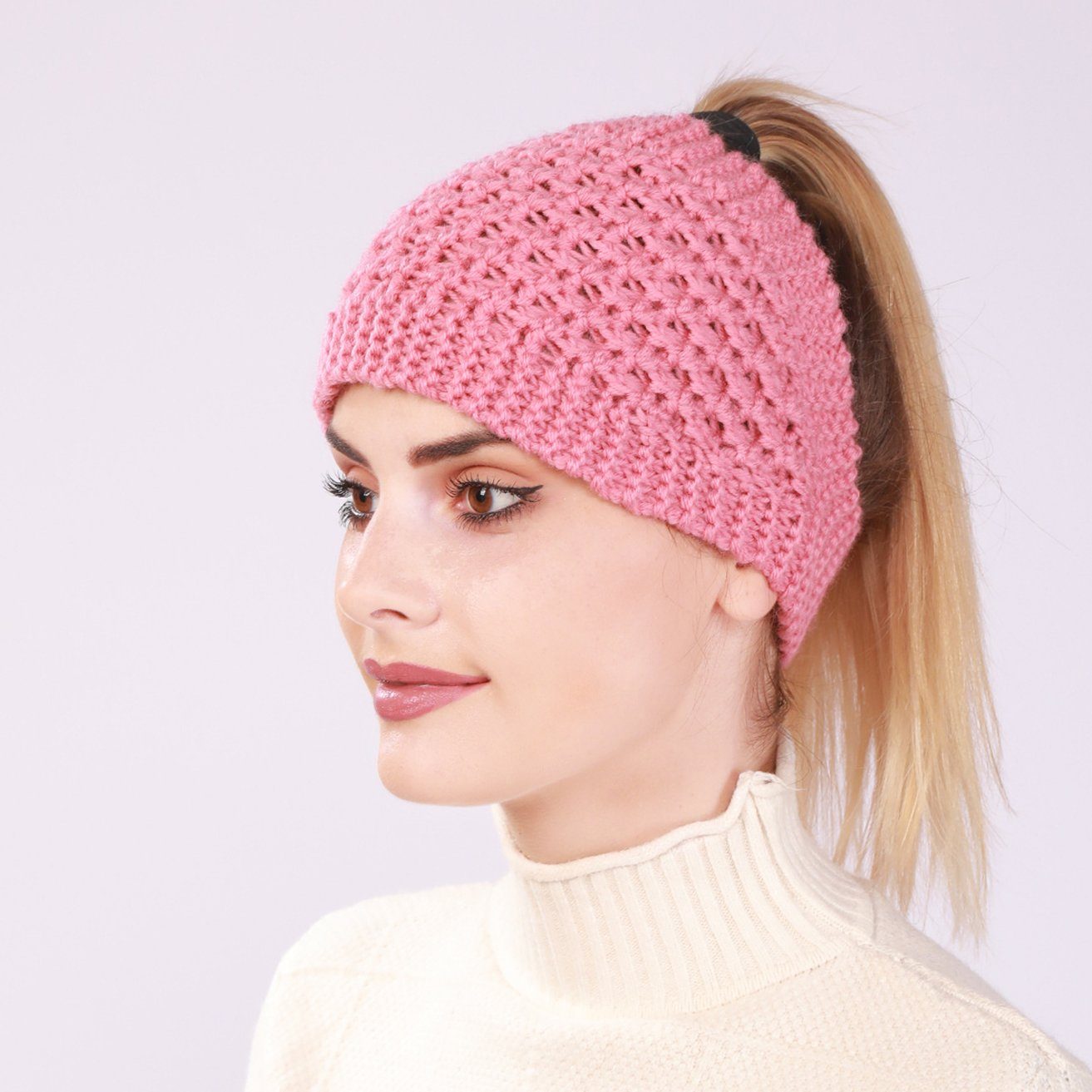HOHEA H Haarband Haarband damen winterhaarband schminkenhaarband mädchen, 1-tlg., Burious Haarband, rosa Haare, dunkelgrau (2 Stücke), haarband mädchenhaarband kosmetikCompile hairband