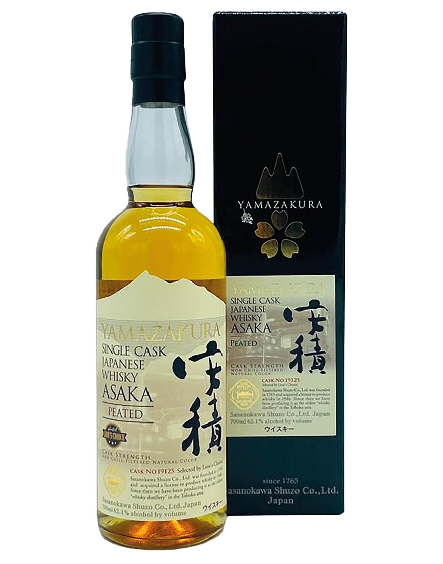 Japanese Whisky Single Cask Peated Asaka Yamazakura 0,7 ℓ, En Étui