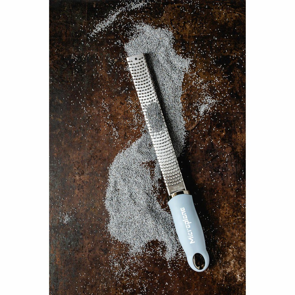 Microplane Küchenreibe Premium Classic Sky Blue, Edelstahl, Kunststoff, photogeätzte Klinge